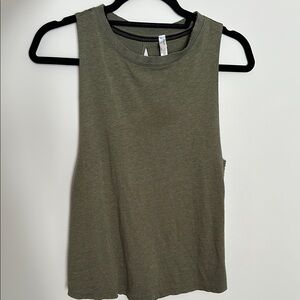 FREE PEOPLE Movement Keyhole MuscleTank Olive Green